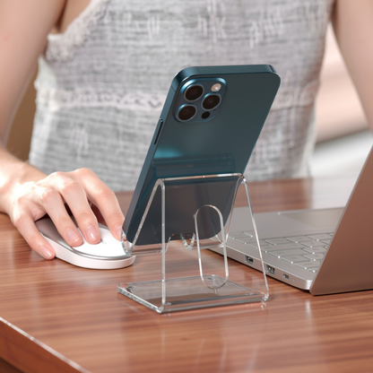 Soporte Minimalista de Acrílico para Teléfono y Tablet