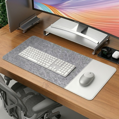 Tapete de Escritorio de Fieltro Extragrande para Mouse y Teclado