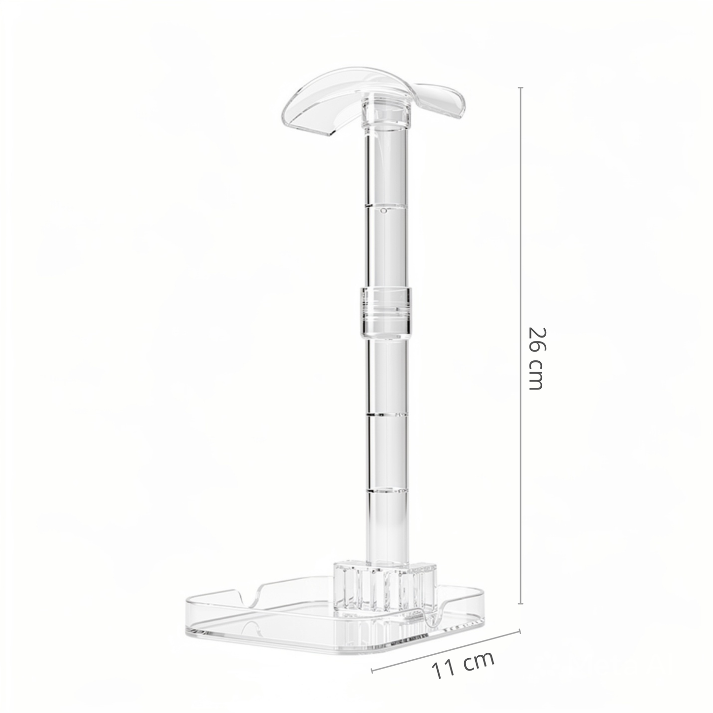 Soporte de escritorio para auriculares con soporte para móviles y accesorios
