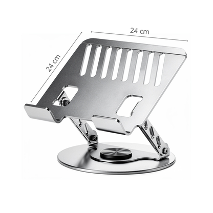 Soporte de Aluminio Ajustable 360° para Notebook