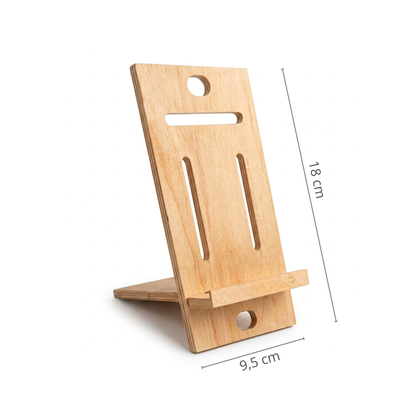 Soporte de Madera para Teléfono y Tablet