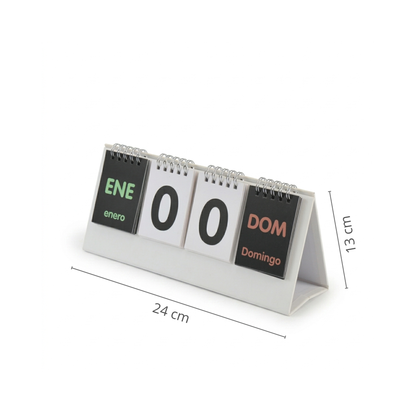 Calendario Perpetuo para Escritorio de Estilo Minimalista