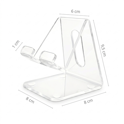 Soporte Minimalista de Acrílico para Teléfono y Tablet