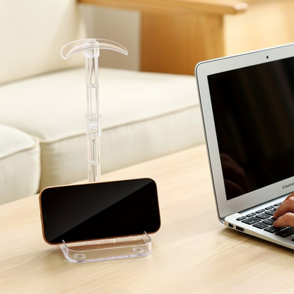 Soporte de Escritorio para Auriculares con Base para Accesorios