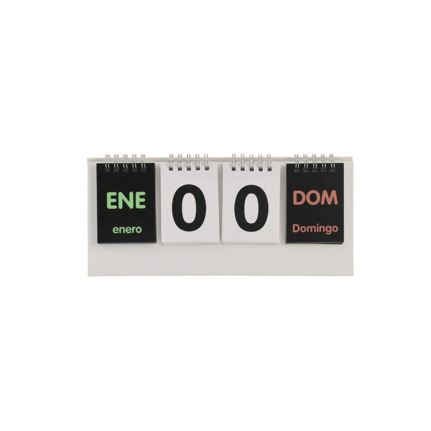 Calendario perpetuo para escritorio de estilo minimalista
