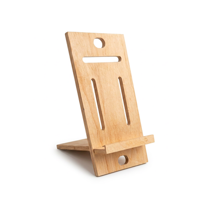 Soporte de Madera para Teléfono y Tablet