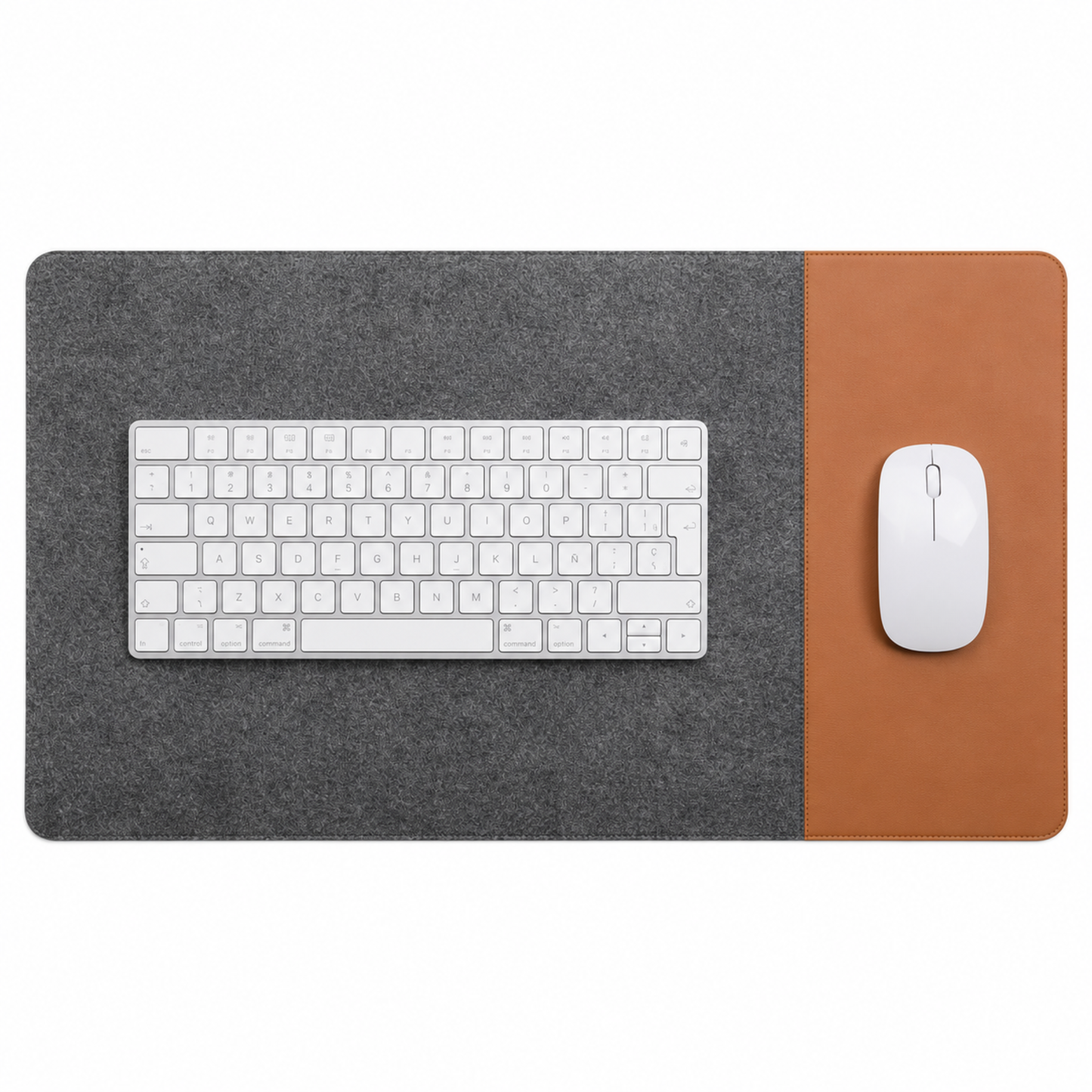 Tapete de escritorio de fieltro extragrande para mouse y teclado