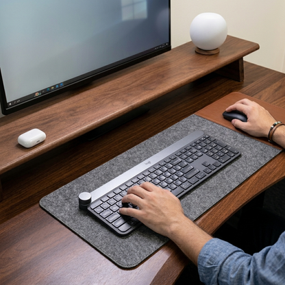 Tapete de Escritorio de Fieltro Extragrande para Mouse y Teclado