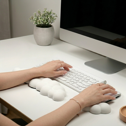 Apoya Muñecas Ergonómico para Teclado y Mouse con Base Antideslizante