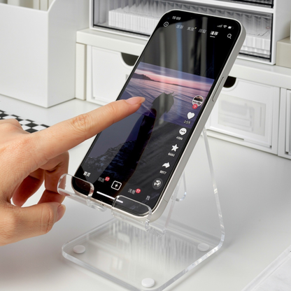 Soporte Minimalista de Acrílico para Teléfono y Tablet