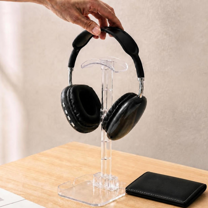 Soporte de Escritorio para Auriculares con Base para Accesorios